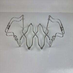 Vintage Expandable Trivet Casserole Dish Carrier Made In Italy Metal Accordion